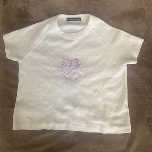 Brandy Melville White Crop top